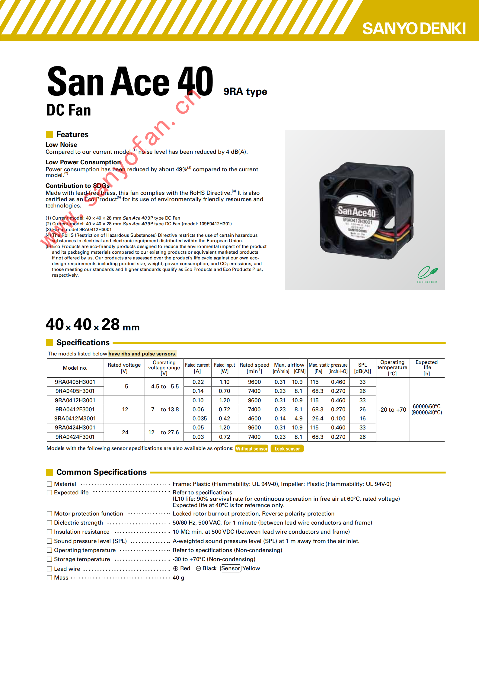 从“暴力散热”到“静音高效”的DC轴流散热风扇：SANYO DENKISan Ace 40×40×28mm 9RA新品对比旧款，降噪与能耗究竟优化了多少？04